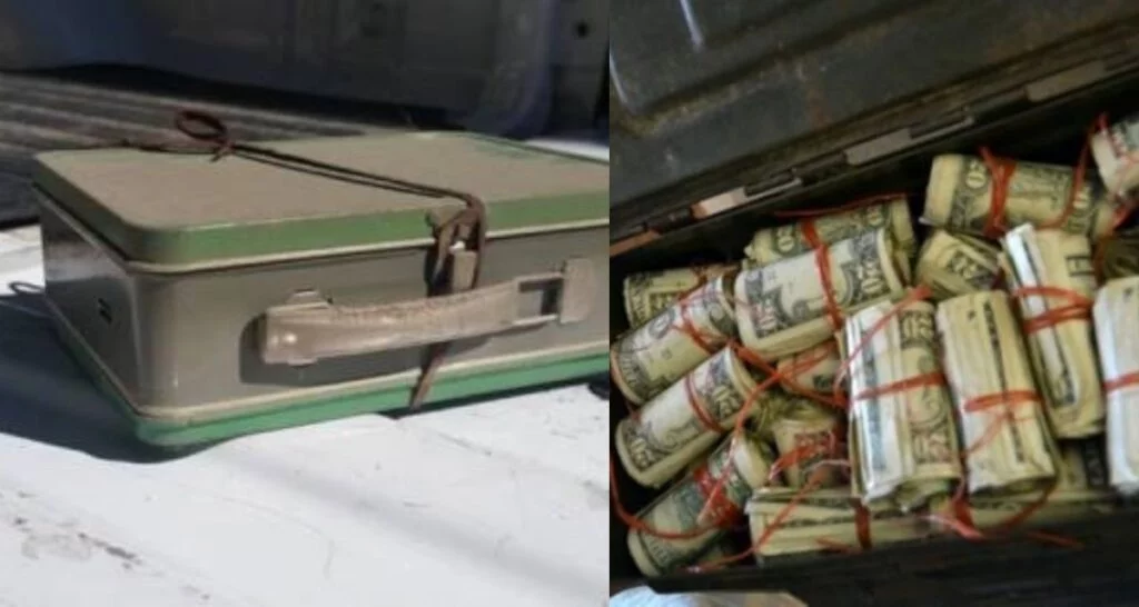 couple find treasure under floor